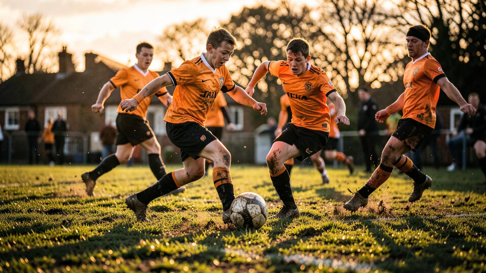 Matchday under the evening sun